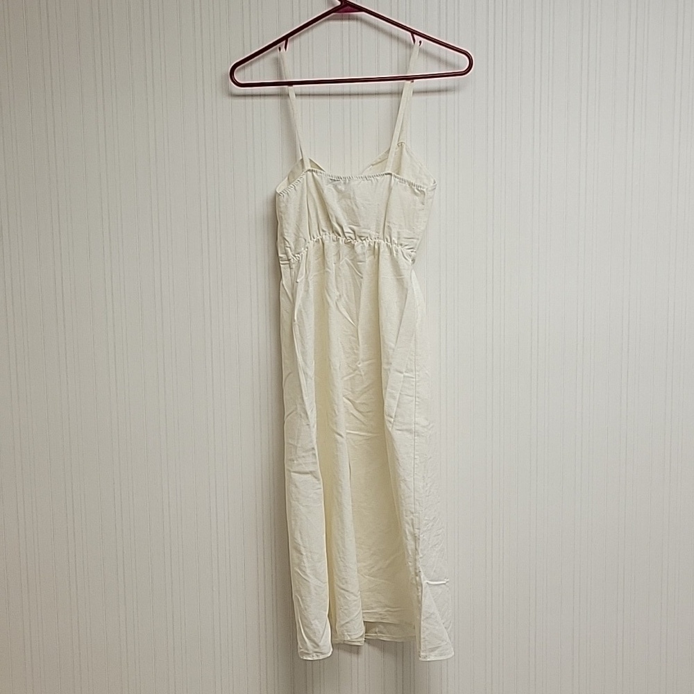 Maia Hemera cotton/polyester made in Italy tie front dress women's sz small NWT - Picture 3 of 5